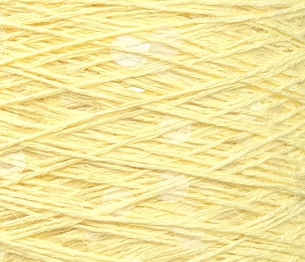 Art. Brillante 260 m / 100 g – Coton avec maxi paillettes col. Jaune clair
